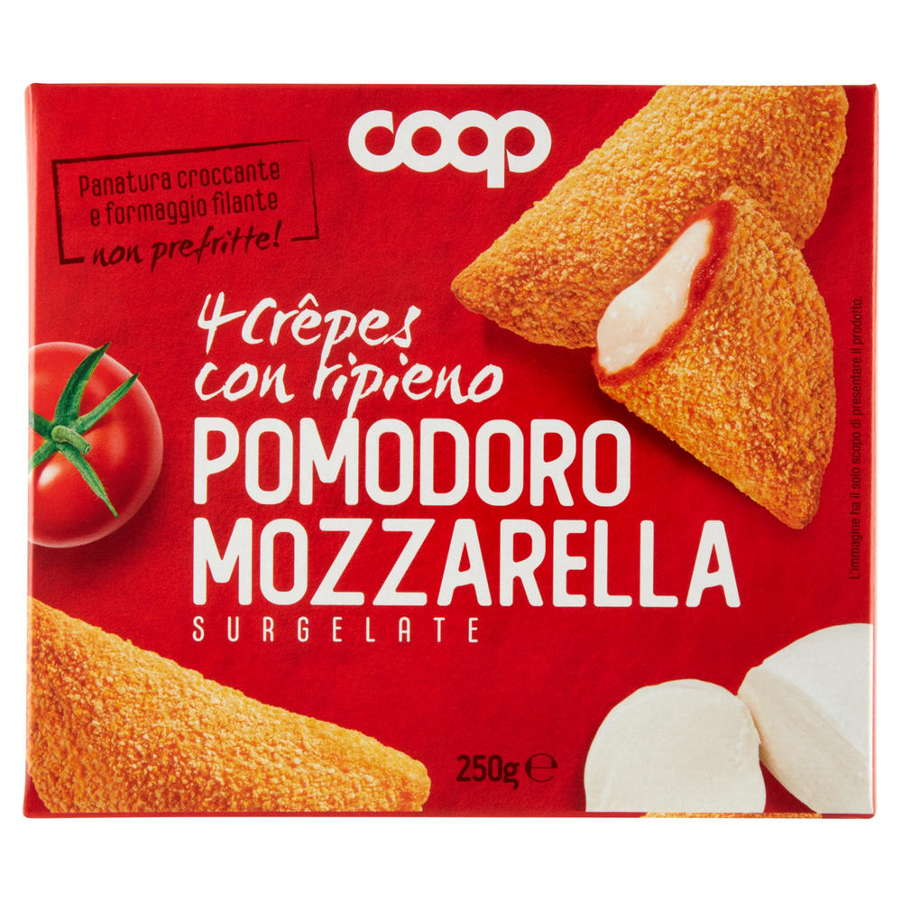 Crepes pomodoro e mozzarella coop pz4 surg. g 250
