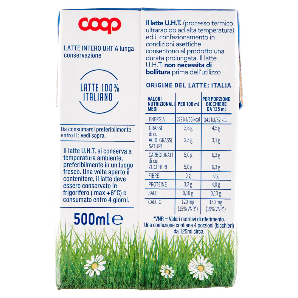 LATTE UHT INTERO 100% ITALIANO COOP ML 500 - 2