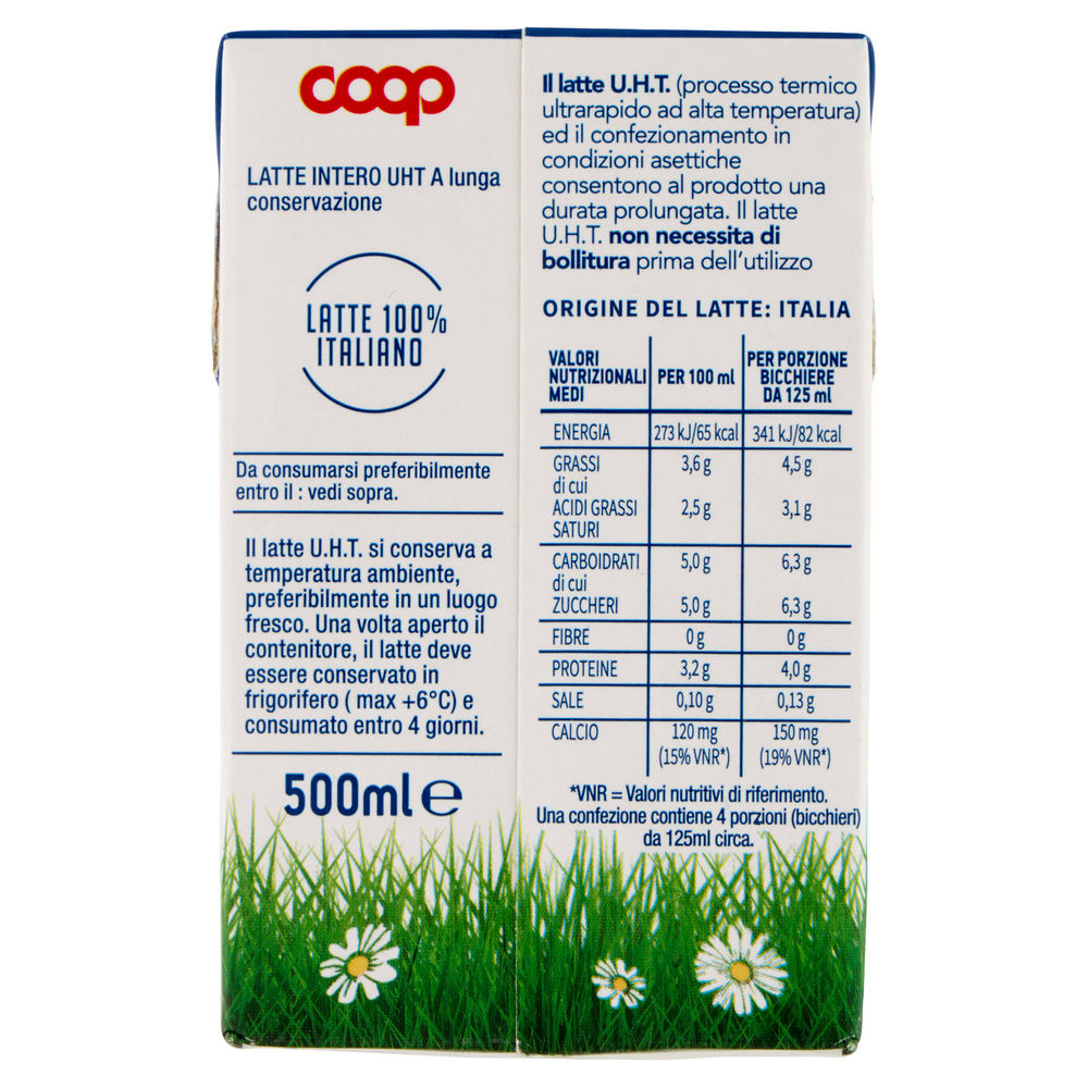 LATTE UHT INTERO 100% ITALIANO COOP ML 500 - 22