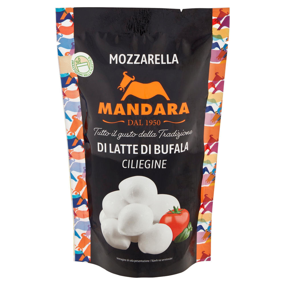 MOZZARELLA BOCCONCINI DI LATTE DI BUFALA MANDARA DOYPACK X12  G 230 SGOCC. G 120 - 4