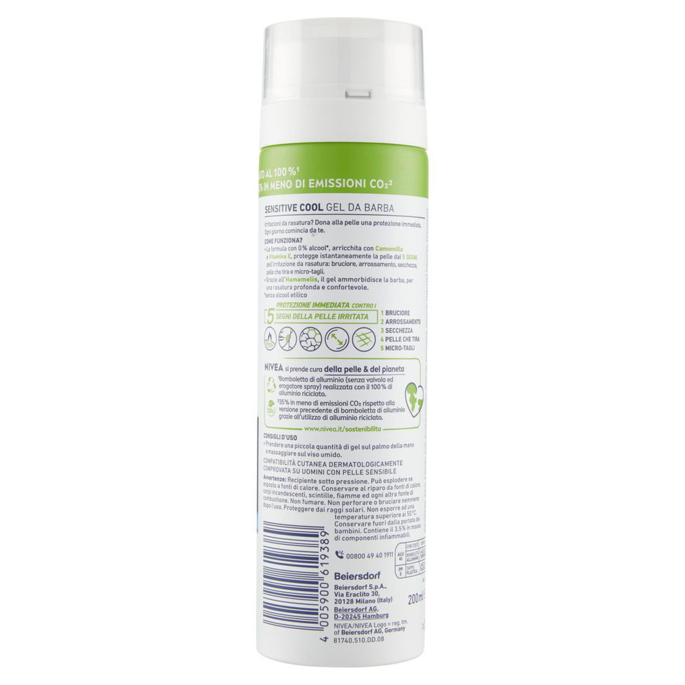 GEL BARBA SENSITIVE NIVEA MEN ML.200 - 1
