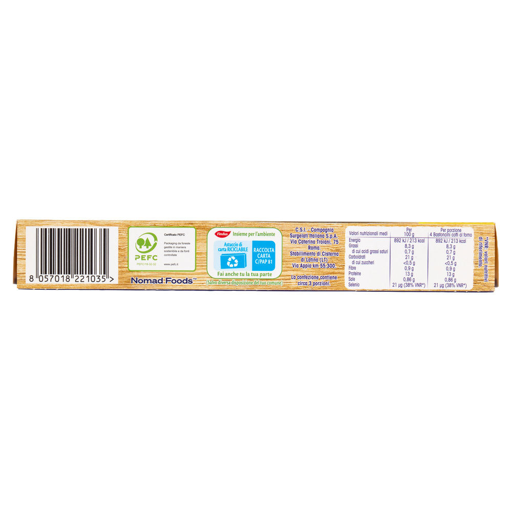 12 BASTONCINI DI FILETTI DI MERLUZZO CAPITAN FINDUS SCATOLA G 300 - 15