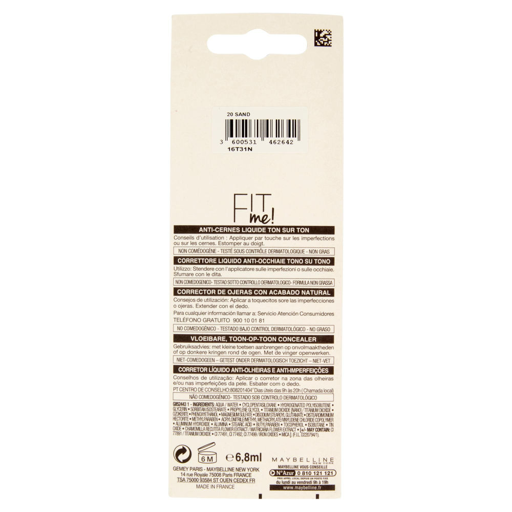 CORRETTORE MAYBELLINE FIT ME 20 BLISTER - 1