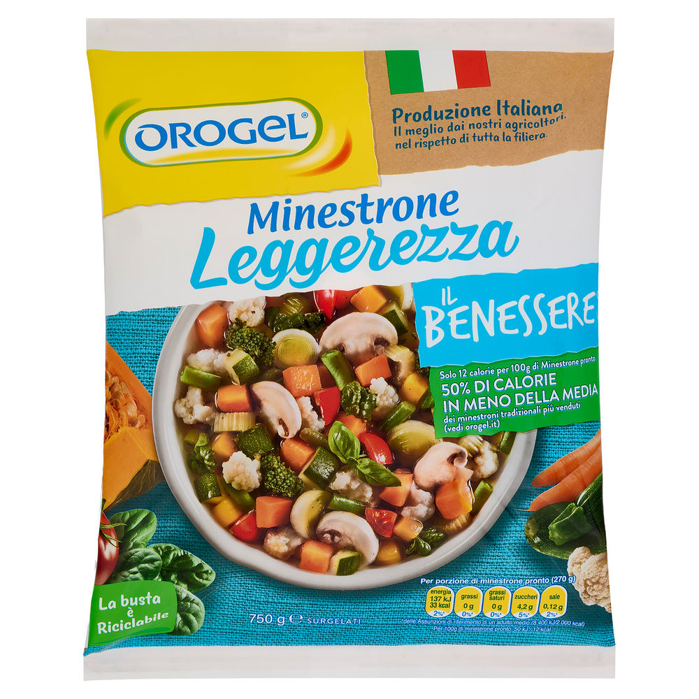 MINESTRONE LEGGEREZZA OROGEL IL BENESSERE BUSTA G 750 - 7