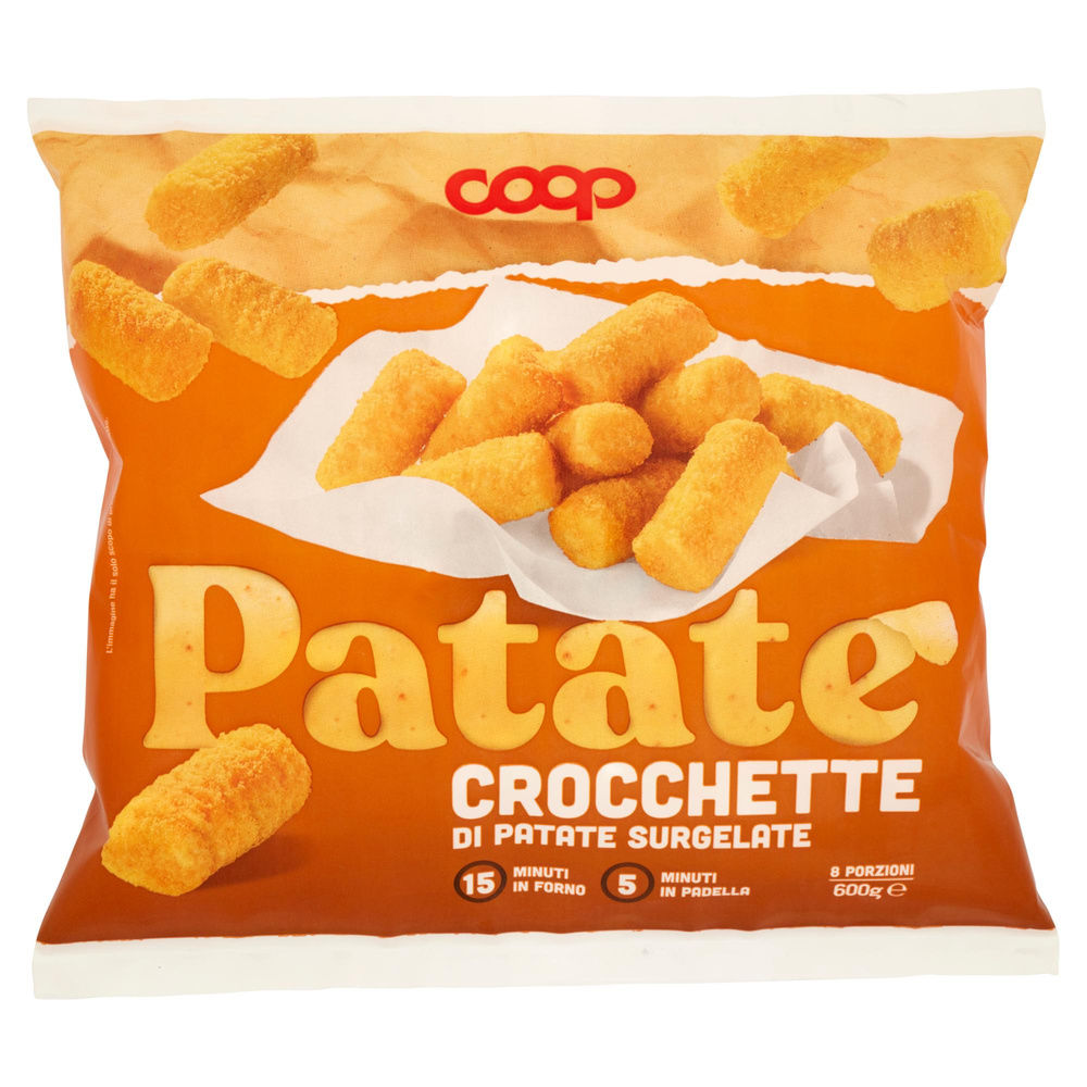 CROCCHETTE DI PATATE SURGELATE COOP DA FORNO NUOVA RICETTA BUSTA G 600 - 3