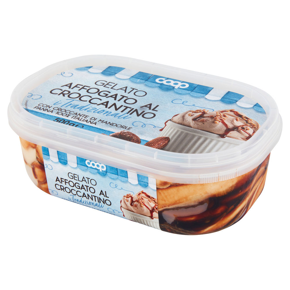 GELATO AFFOGATO AL CROCCANTINO COOP VASCHETTA G 500 - 6