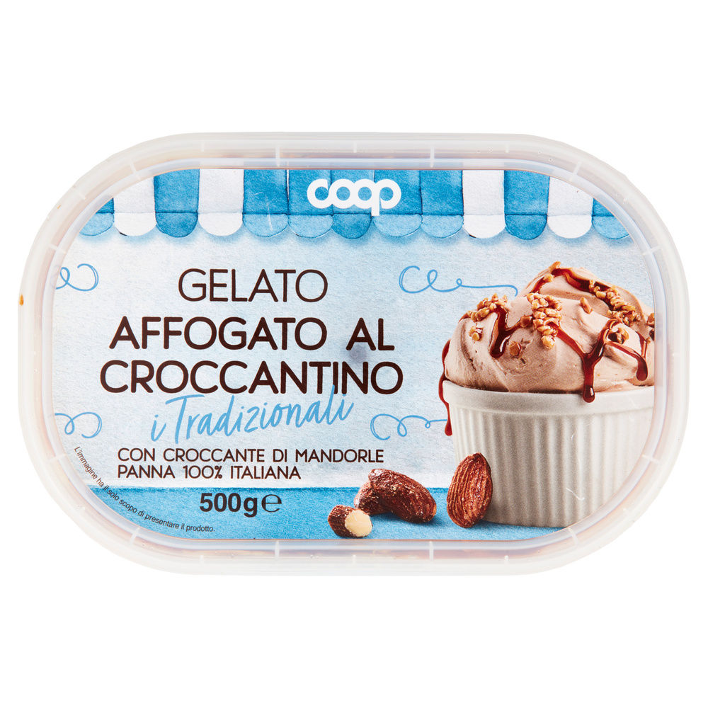 GELATO AFFOGATO AL CROCCANTINO COOP VASCHETTA G 500 - 7