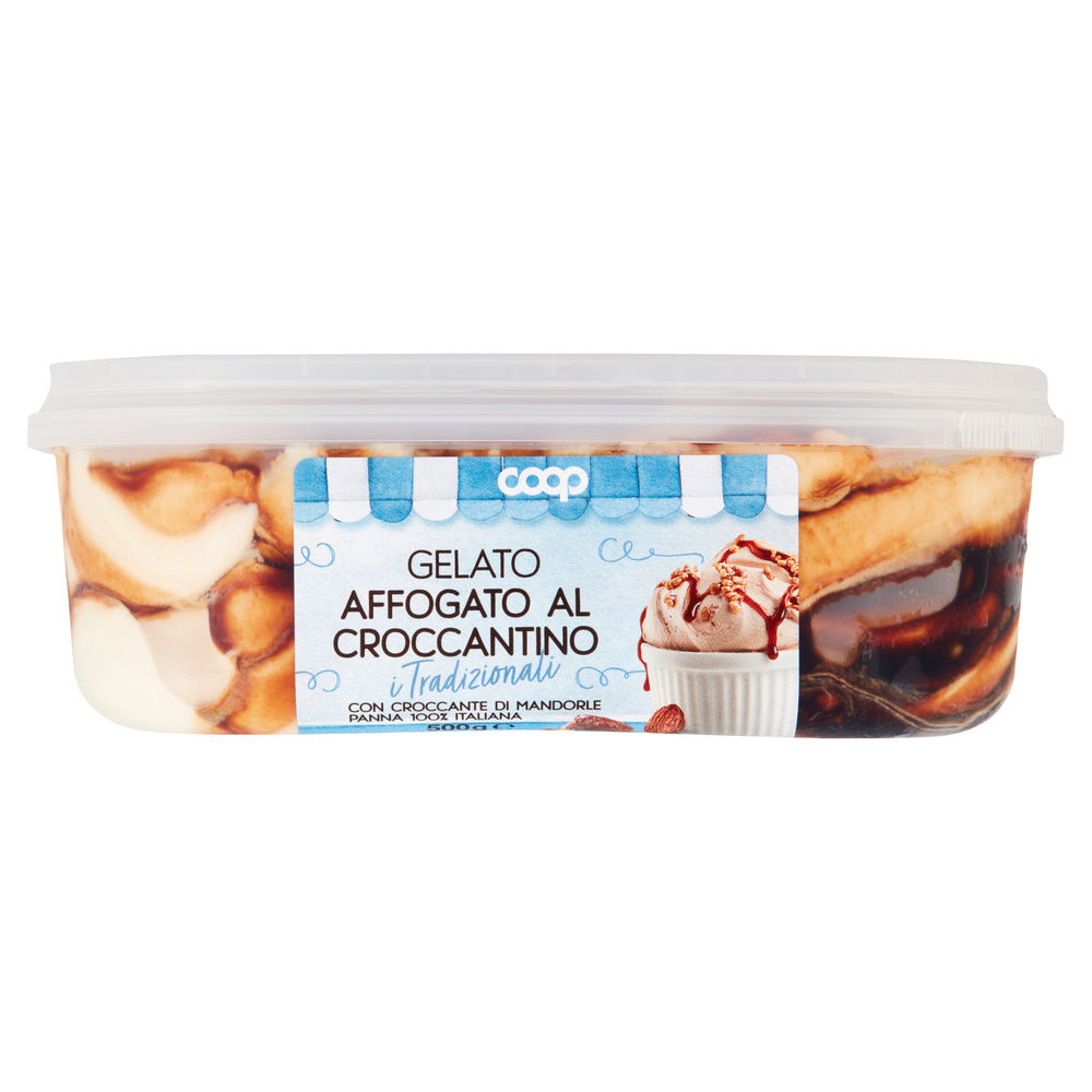 GELATO AFFOGATO AL CROCCANTINO COOP VASCHETTA G 500 - 5