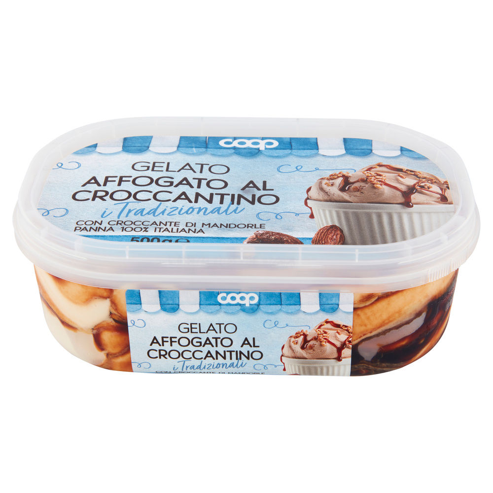 GELATO AFFOGATO AL CROCCANTINO COOP VASCHETTA G 500 - 8