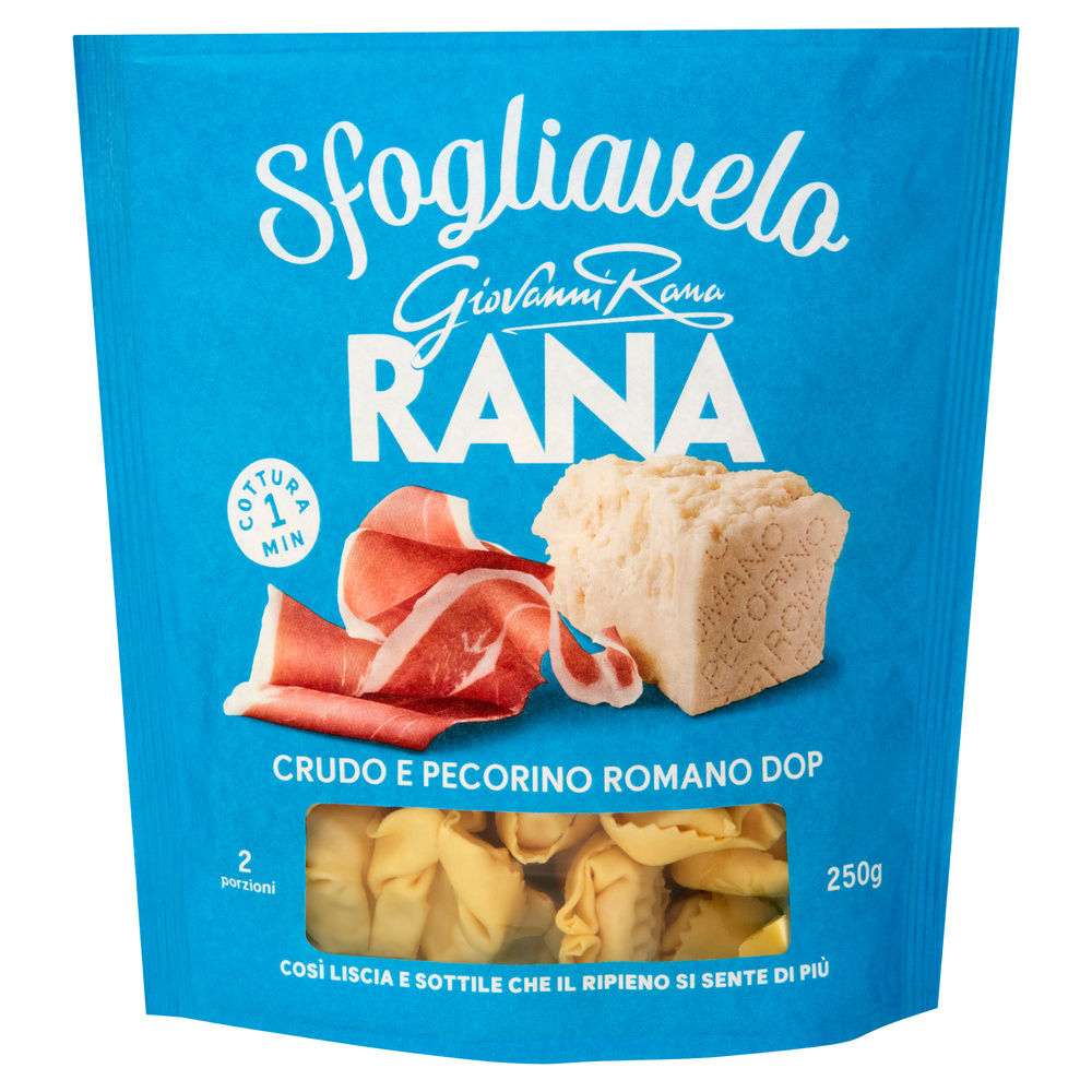 SFOGLIAVELO CRUDO E PECORINO ROMANO DOP RANA SACCHETTO G 250 - 4