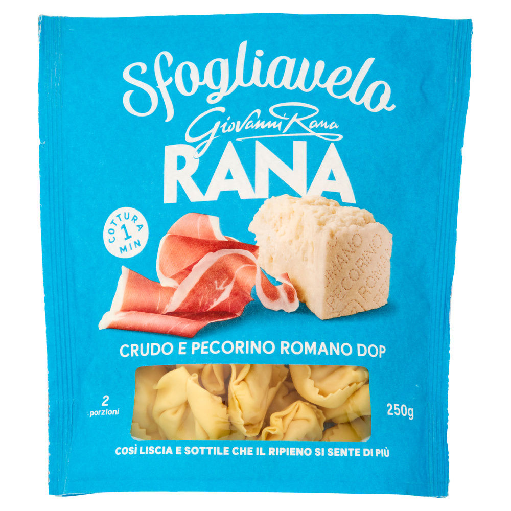 SFOGLIAVELO CRUDO E PECORINO ROMANO DOP RANA SACCHETTO G 250 - 7