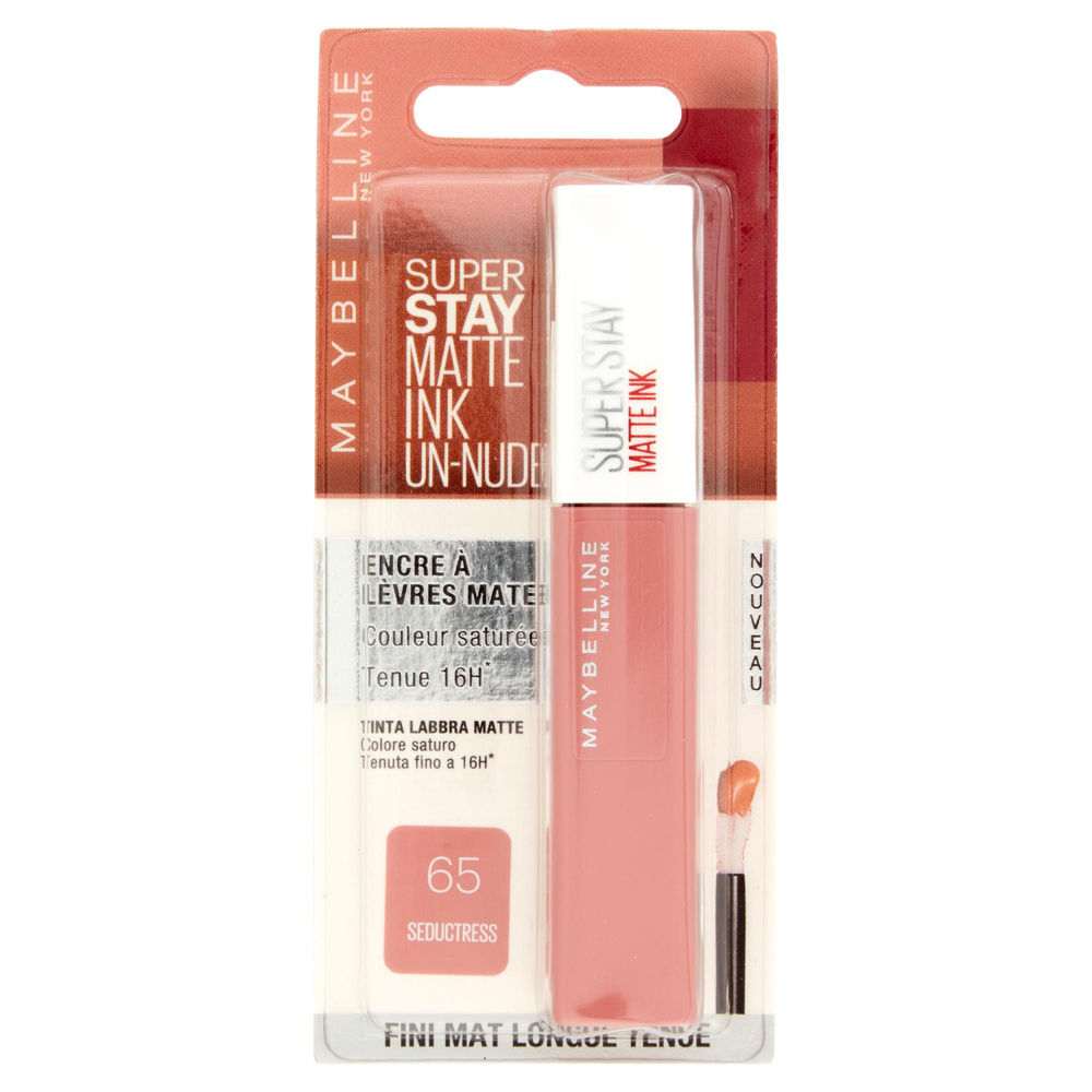 ROSSETTO MAYBELLINE SUPERSTAY MATTE INK 65 SEDUC IN BLISTER - 4
