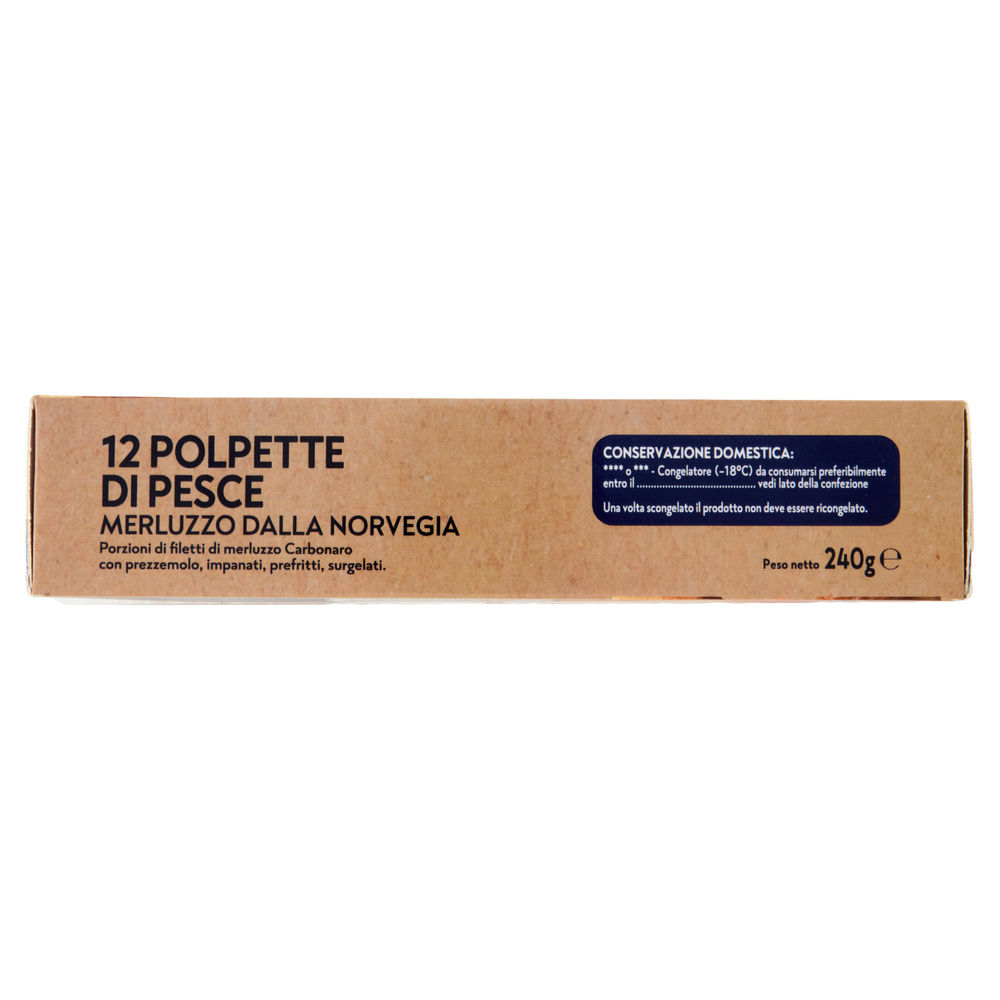 POLPETTE DI MERLUZZO DELLA NORVEGIA MSC FROSTA SCATOLA G 240 - 5