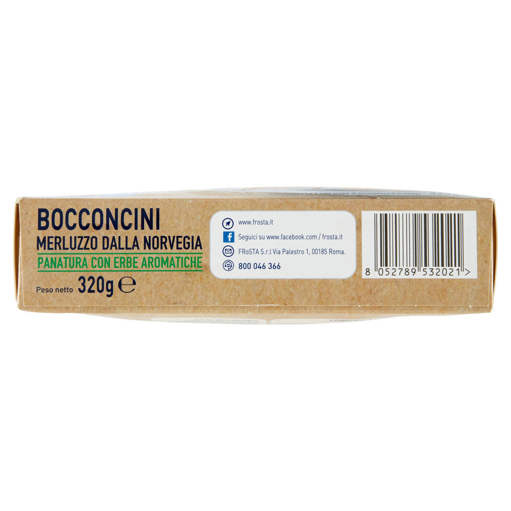 BOCCONCINI DI MERLUZZO DELLA NORVEGIA PANATI C/ERBE AROMAT. MSC FROSTA SC.G320 - 6