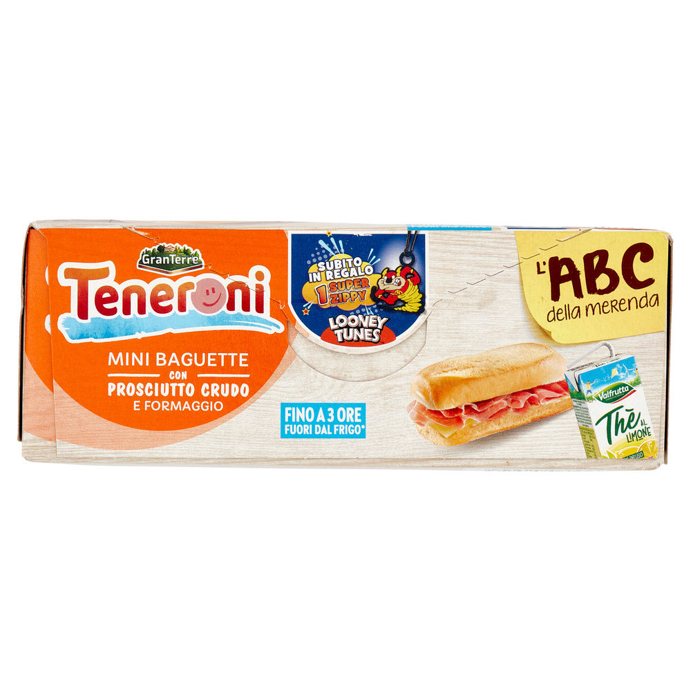 MERENDA TENERONI PANINO PROSCIUTTO CRUDO E FORMAGGIO CON THE' AL LIMONE - 15