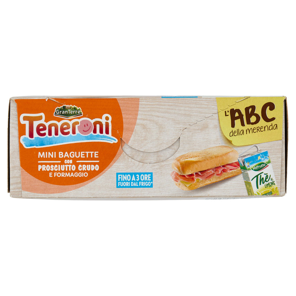MERENDA TENERONI PANINO PROSCIUTTO CRUDO E FORMAGGIO CON THE' AL LIMONE - 23