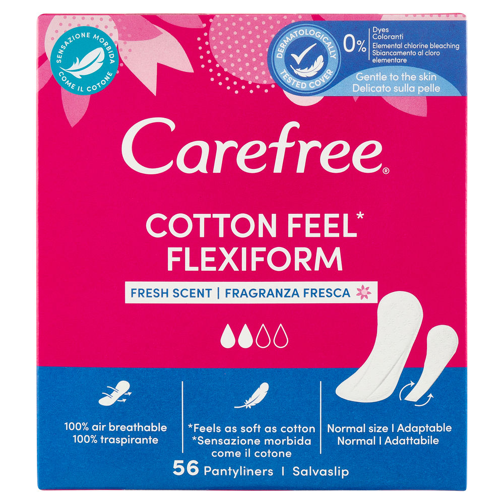 SALVASLIP CAREFREE COTTON FLEXIFORM X 56 - 0