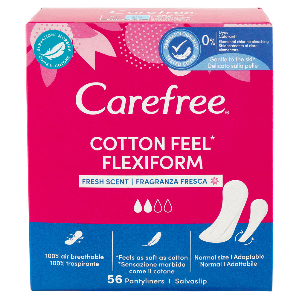 SALVASLIP CAREFREE COTTON FLEXIFORM X 56 - 6