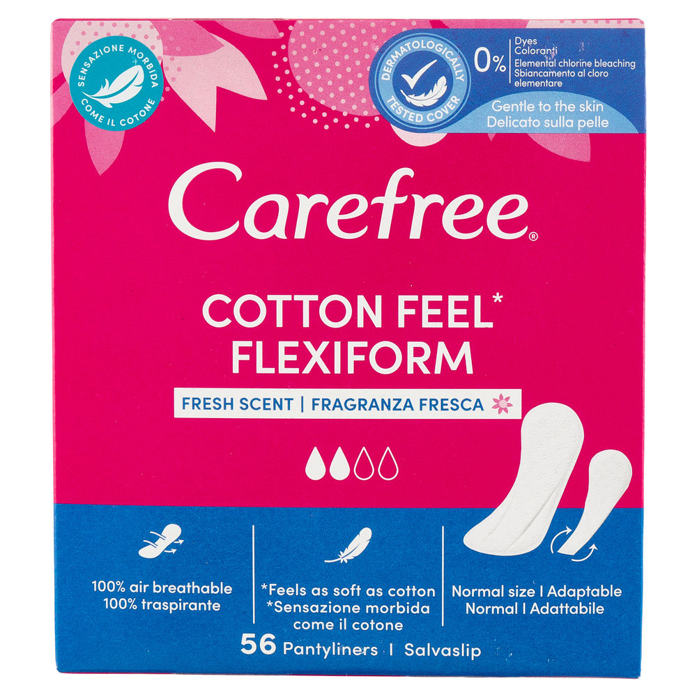 SALVASLIP CAREFREE COTTON FLEXIFORM X 56 - 7