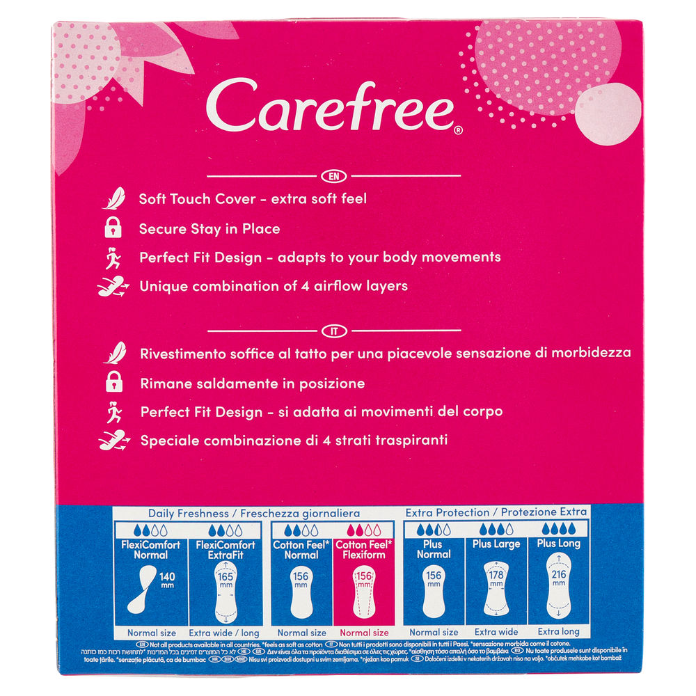 SALVASLIP CAREFREE COTTON FLEXIFORM X 56 - 1