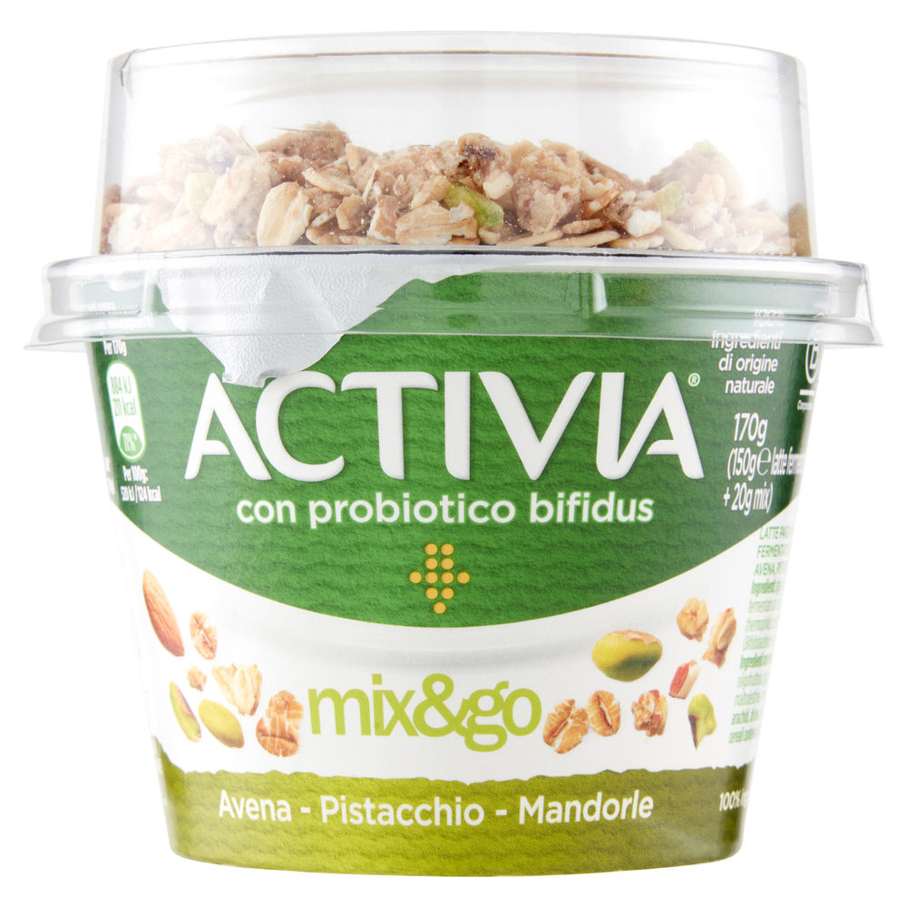 ACTIVIA MIX&GO AVENA PISTACCHIO MANDORLA BARATTOLO G170 - 0