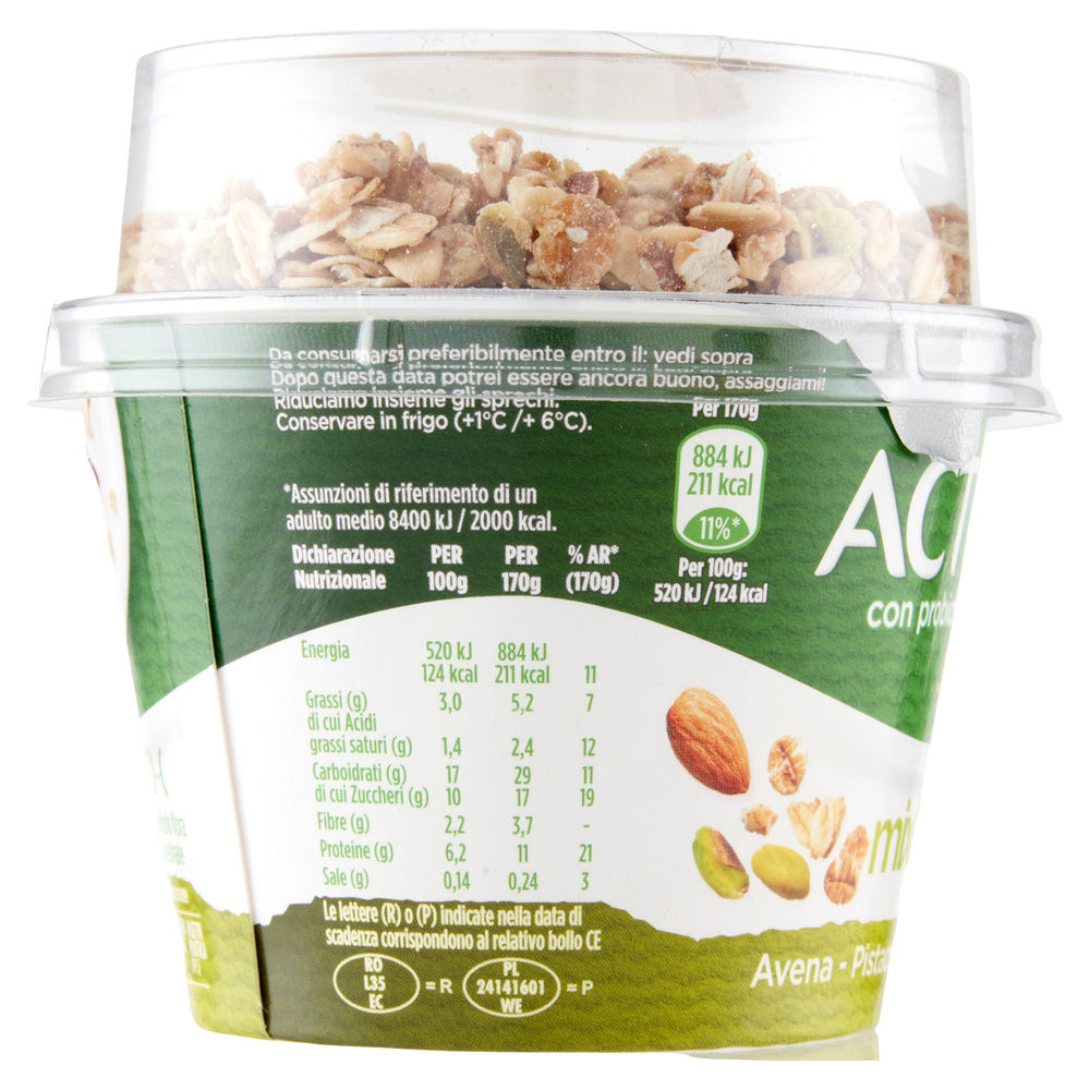 ACTIVIA MIX&GO AVENA PISTACCHIO MANDORLA BARATTOLO G170 - 6