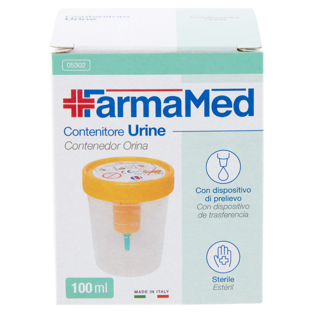 CONTENITORE URINE FARMAMED DISP.PRELIEVO PZ.1 - 2