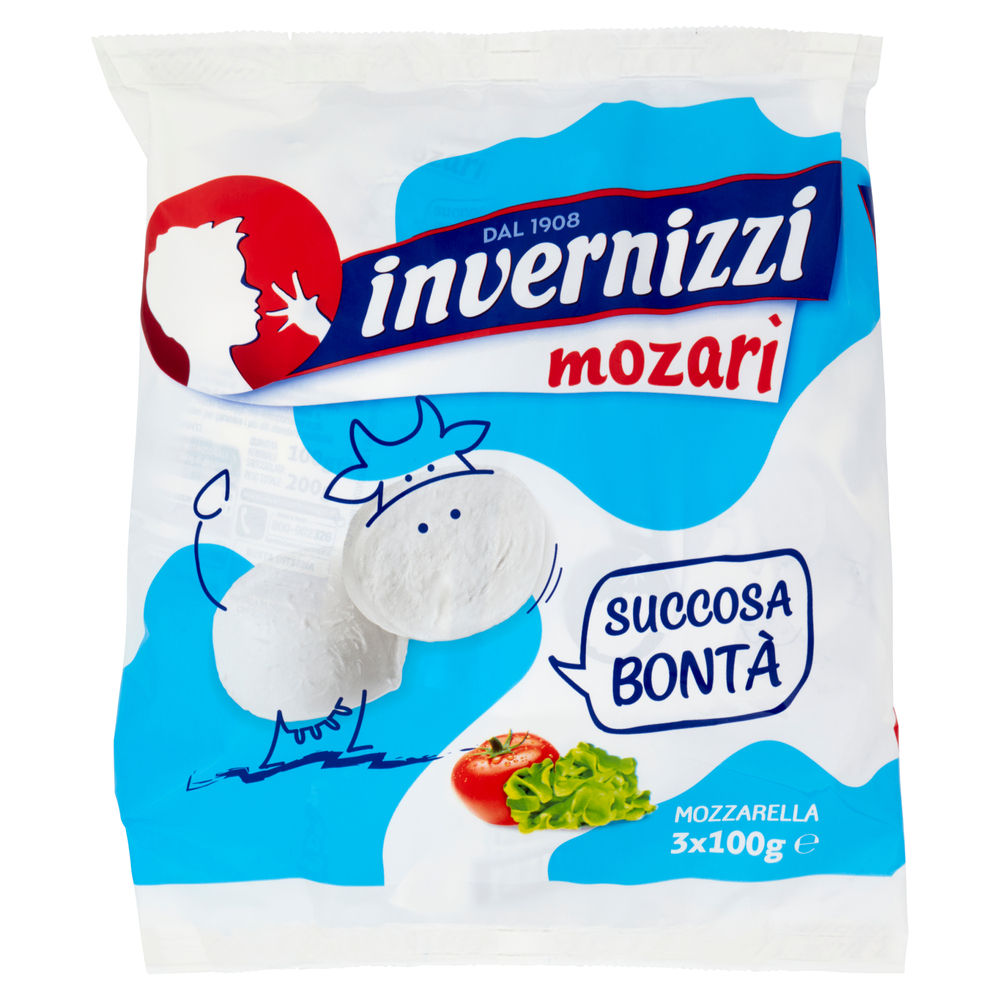 MOZZARELLA MOZARI' INVERNIZZI TRIS BUSTONE G 600 SGOCC. G 100 X 3 - 0