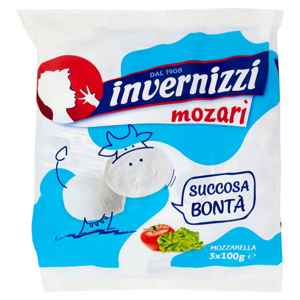 MOZZARELLA MOZARI' INVERNIZZI TRIS BUSTONE G 600 SGOCC. G 100 X 3 - 7