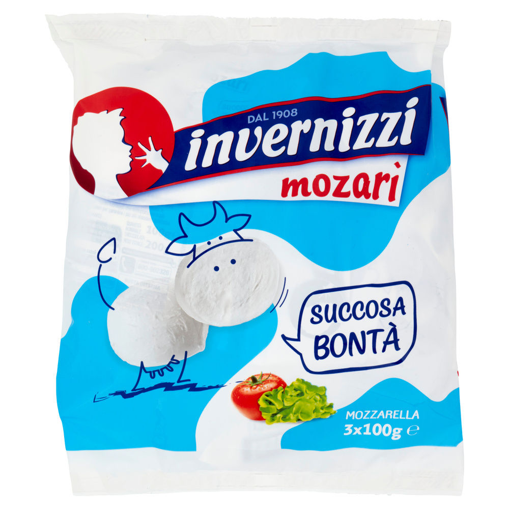 MOZZARELLA MOZARI' INVERNIZZI TRIS BUSTONE G 600 SGOCC. G 100 X 3 - 3