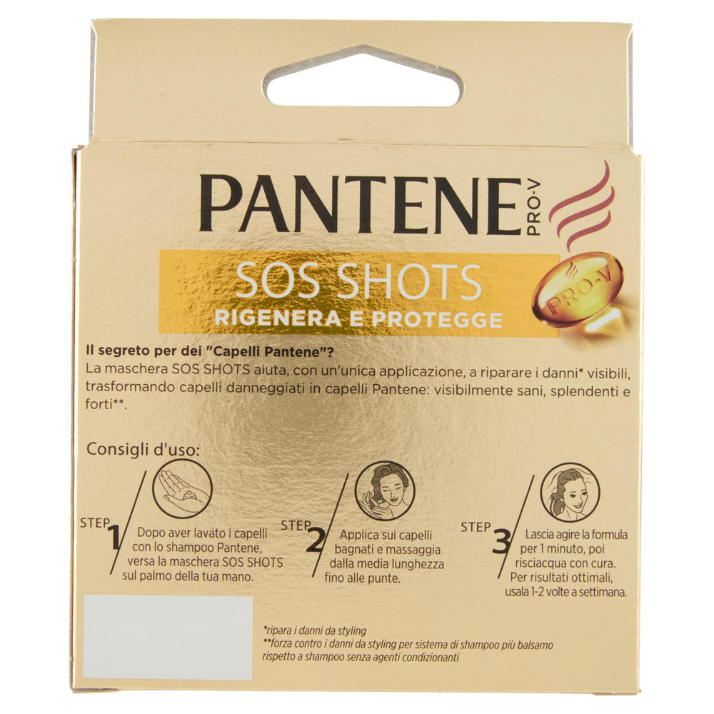 MASCHERA AMPOLLE PANTENE SOS SHOTS RIGENERA&PROTEGGE ML15X3 - 1