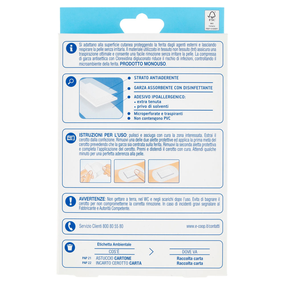 MEDICAZIONI ADESIVE TNT DELICATE COOP 10X15CM PZ 4 - 1