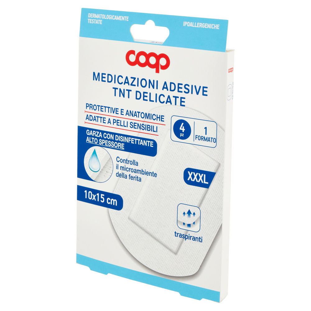 MEDICAZIONI ADESIVE TNT DELICATE COOP 10X15CM PZ 4 - 7