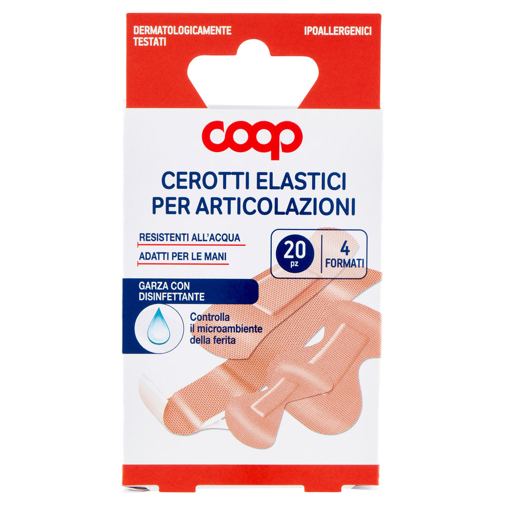 CEROTTI ELASTICI PER ARTICOLAZIONI COOP 4 FORMATI PZ 20 - 0