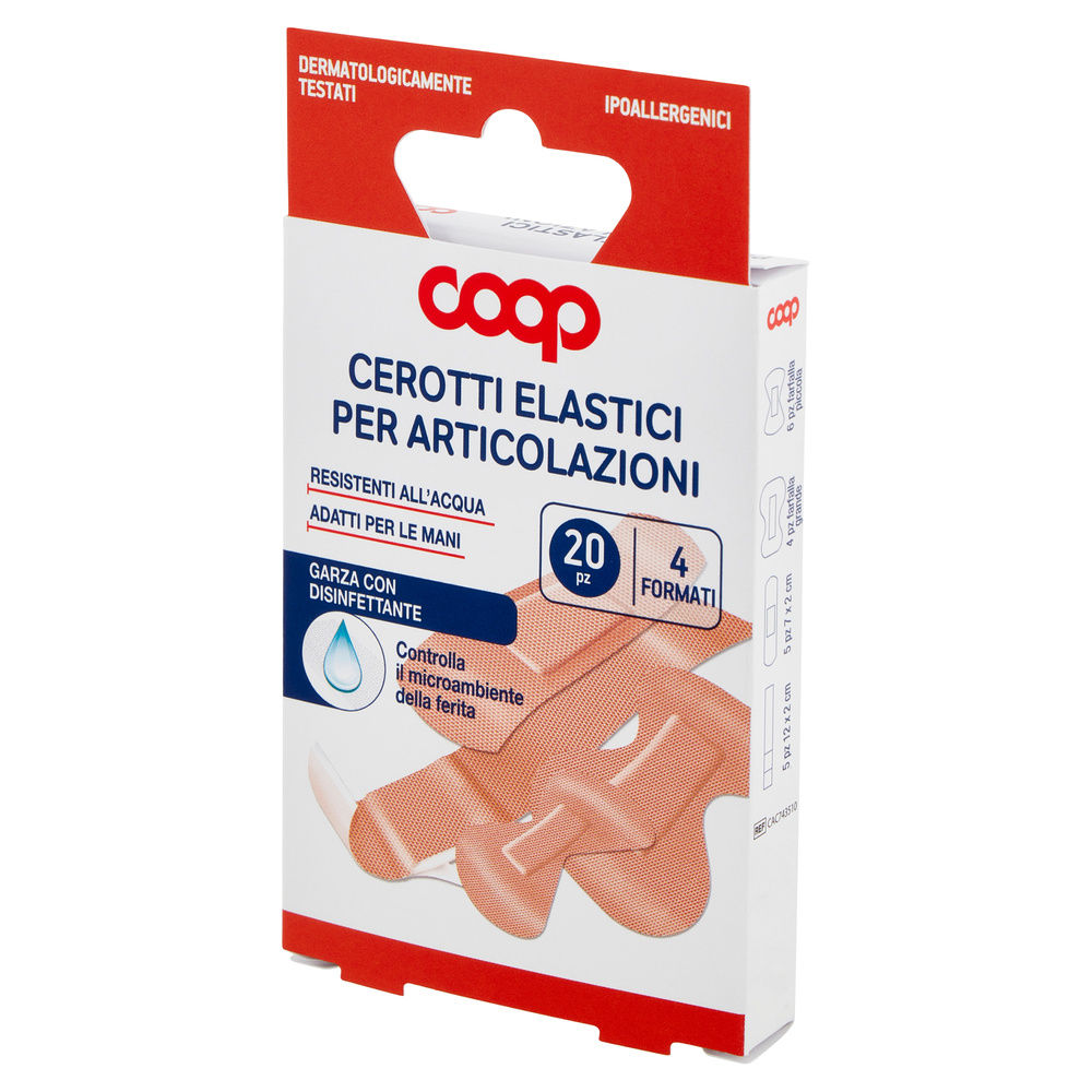 CEROTTI ELASTICI PER ARTICOLAZIONI COOP 4 FORMATI PZ 20 - 7