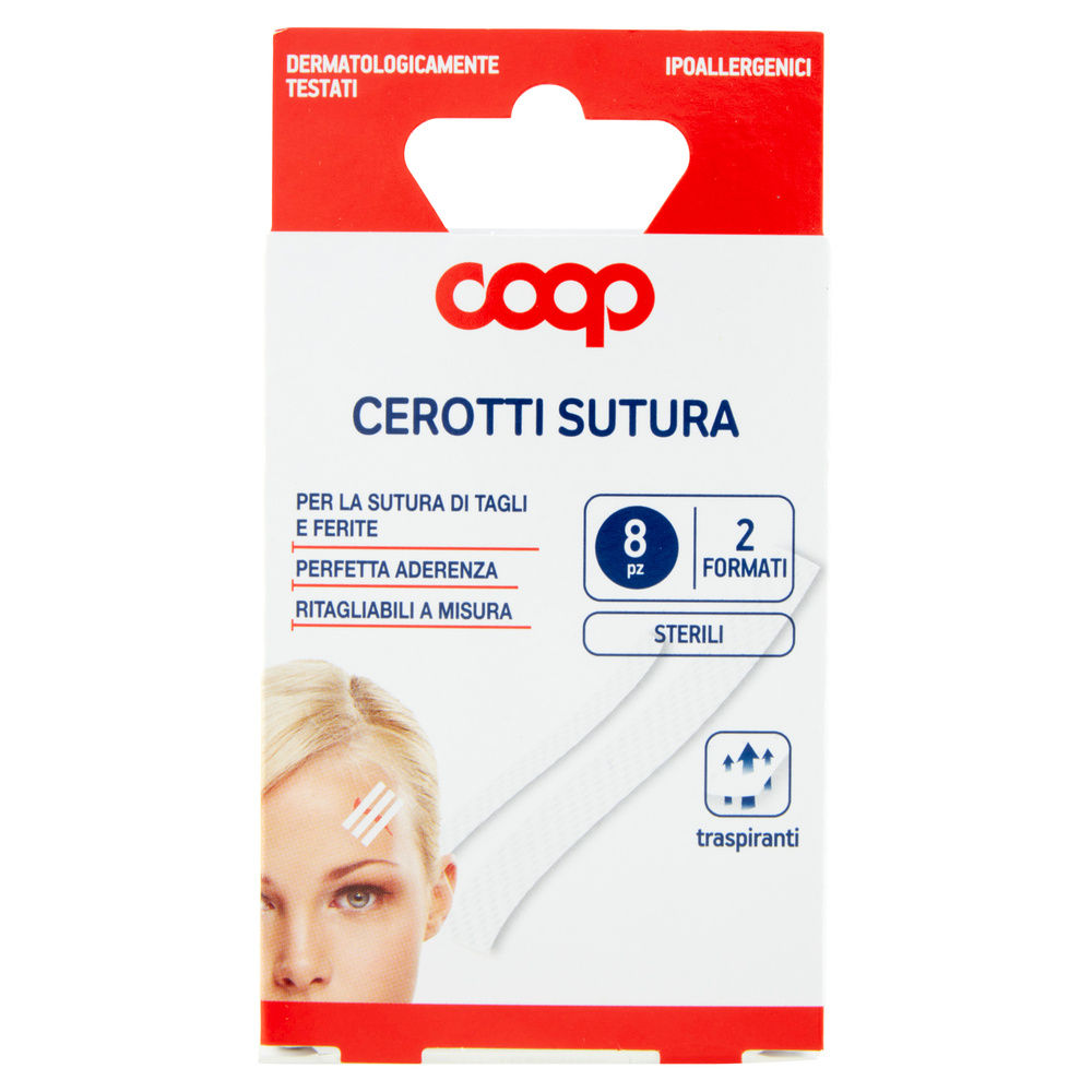 CEROTTI SUTURA COOP 2 FORMATI PZ 8 - 6