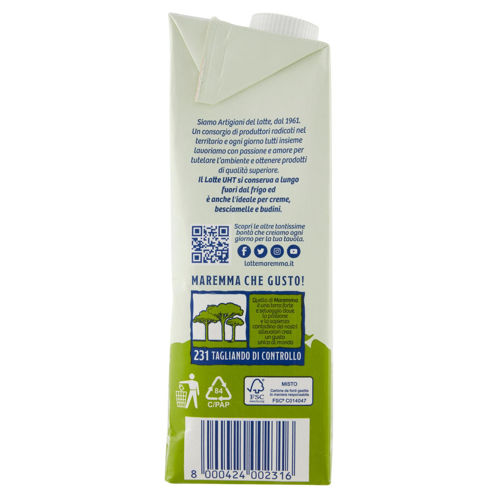 LATTE UHT P.S. TOSCANO 100% LATTE MAREMMA 1 LT - 7