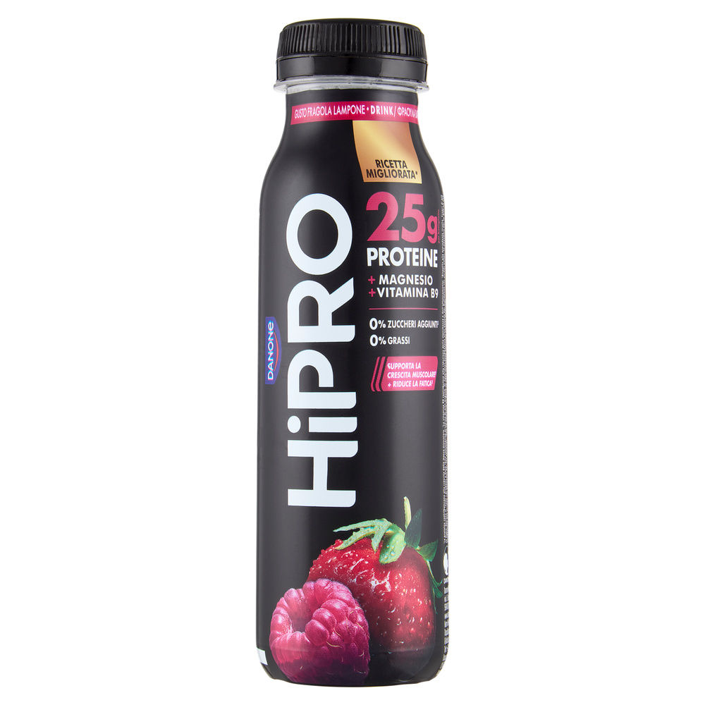 HIPRO DRINK FRAGOLA LAMPONE BARATTOLO G 300 - 0