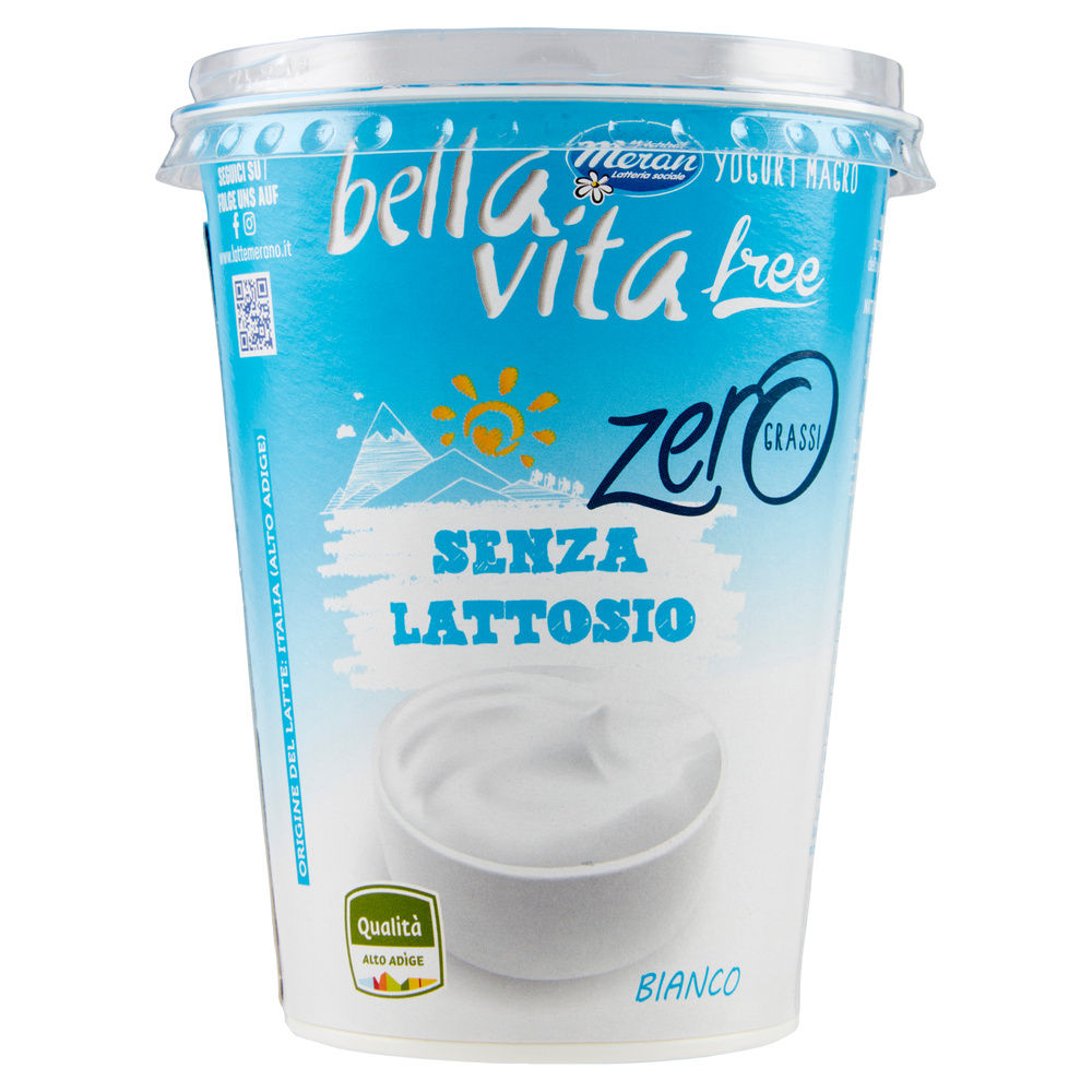 YOGURT BELLA VITA FREE SENZA LATTOSIO BIANCO ZERO GRASSI  400G - 7