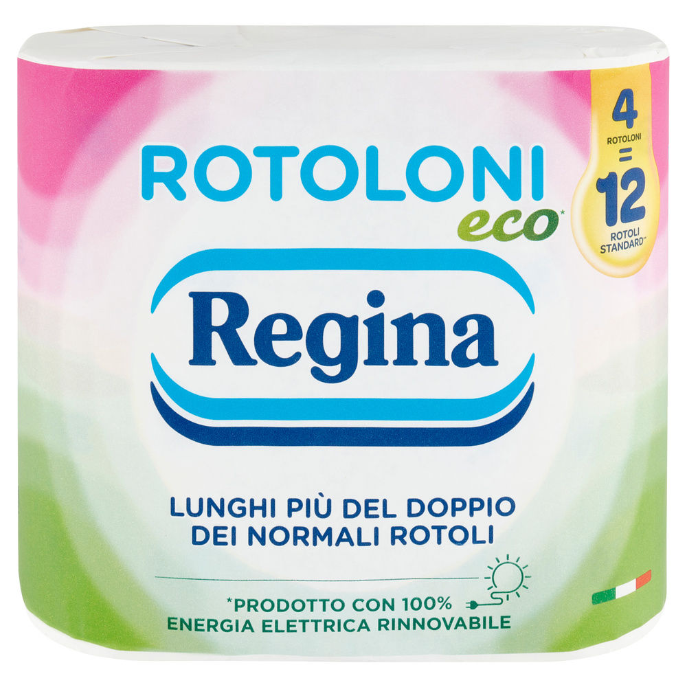 CARTA IGIENICA ROTOLONI REGINA ECO DEC. 2VELI PZ4 CONFEZIONE IN CARTA - 3