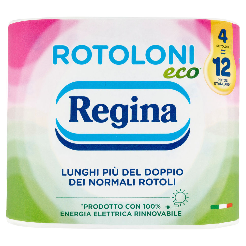 CARTA IGIENICA ROTOLONI REGINA ECO DEC. 2VELI PZ4 CONFEZIONE IN CARTA - 7