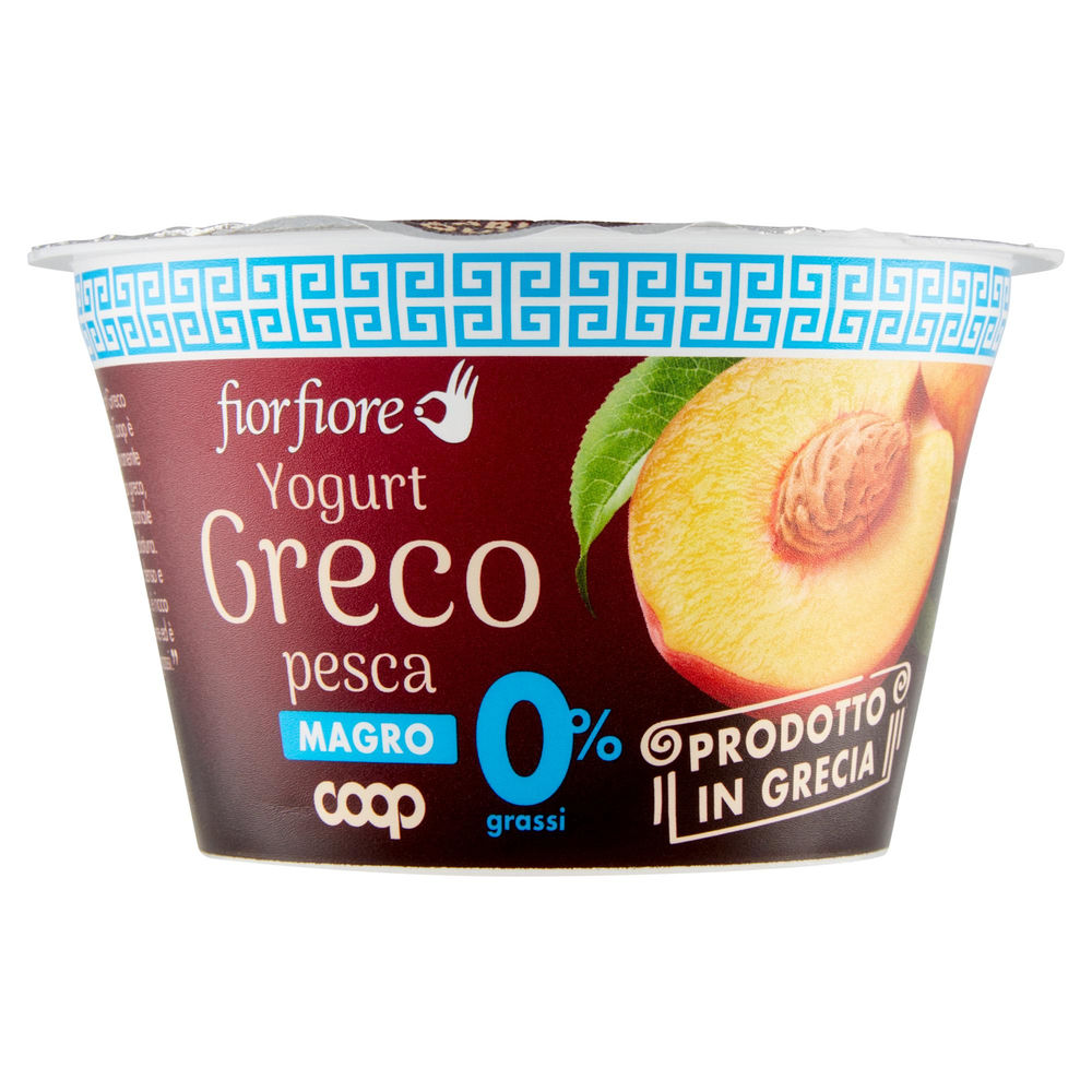 YOGURT GRECO MAGRO PESCA FIOR FIORE COOP G 170 - 0