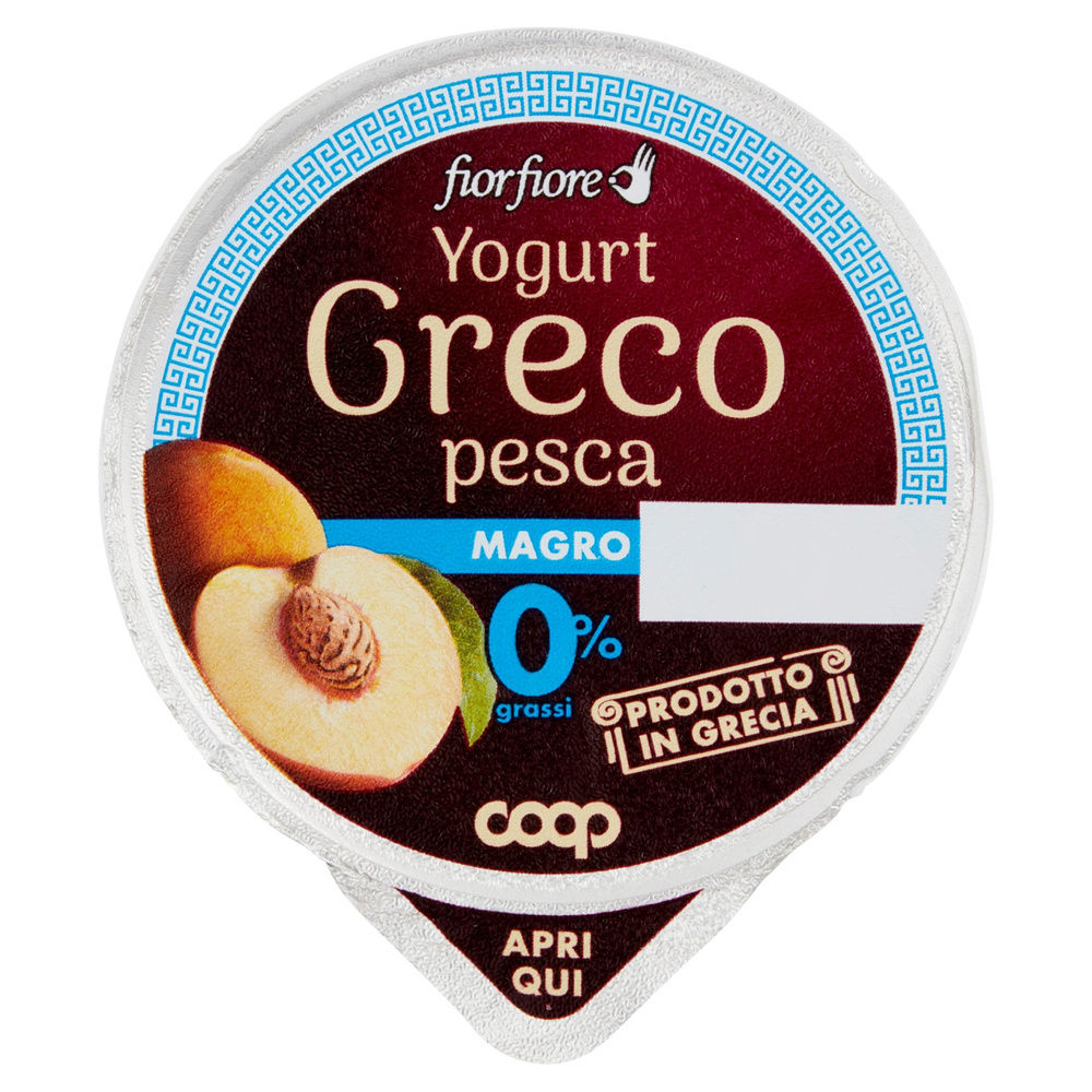 YOGURT GRECO MAGRO PESCA FIOR FIORE COOP G 170 - 2