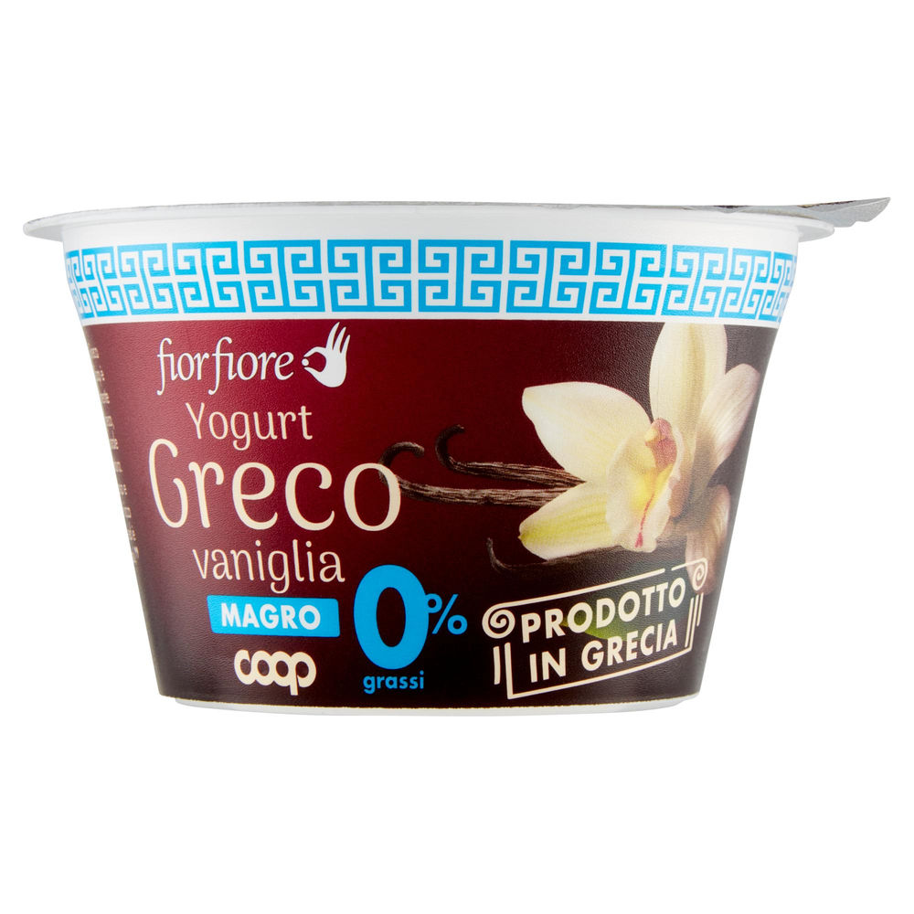 Yogurt greco magro vaniglia fior fiore coop g 170