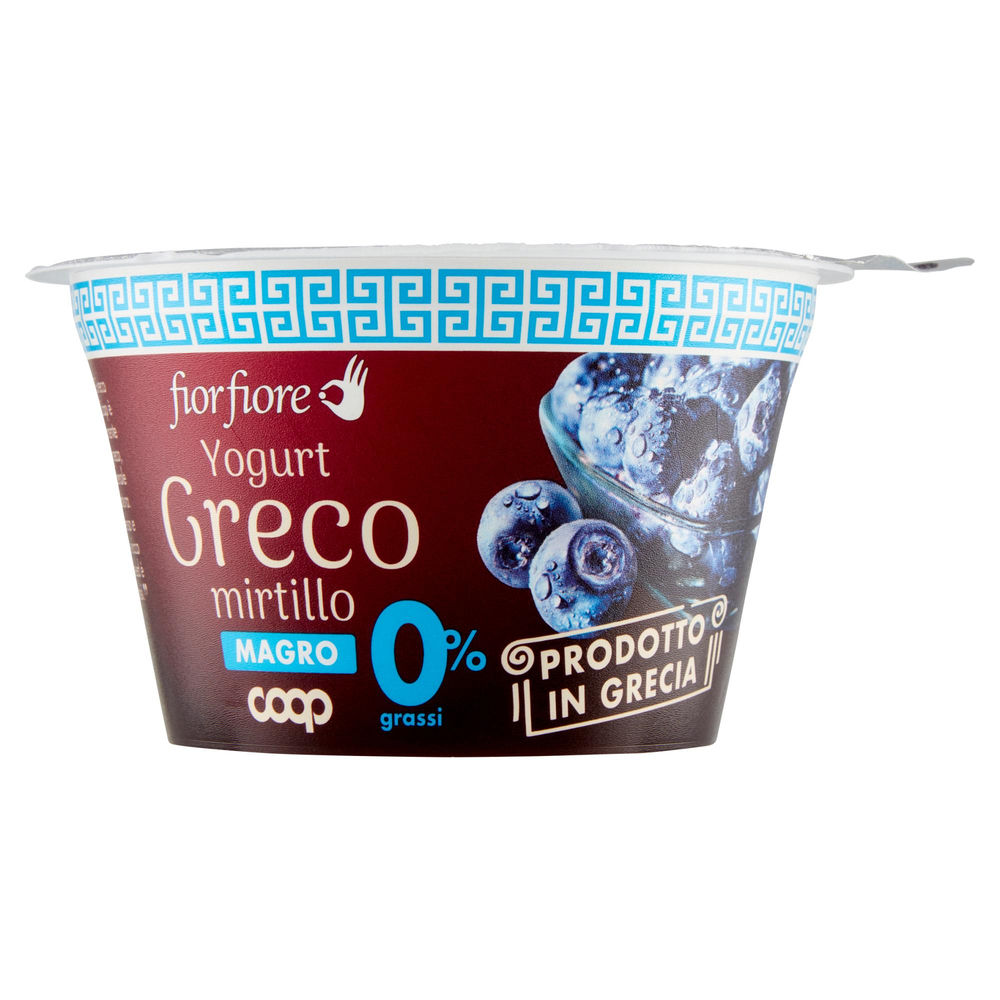 YOGURT GRECO MAGRO MIRTILLO FIOR FIORE COOP 170 G - 0