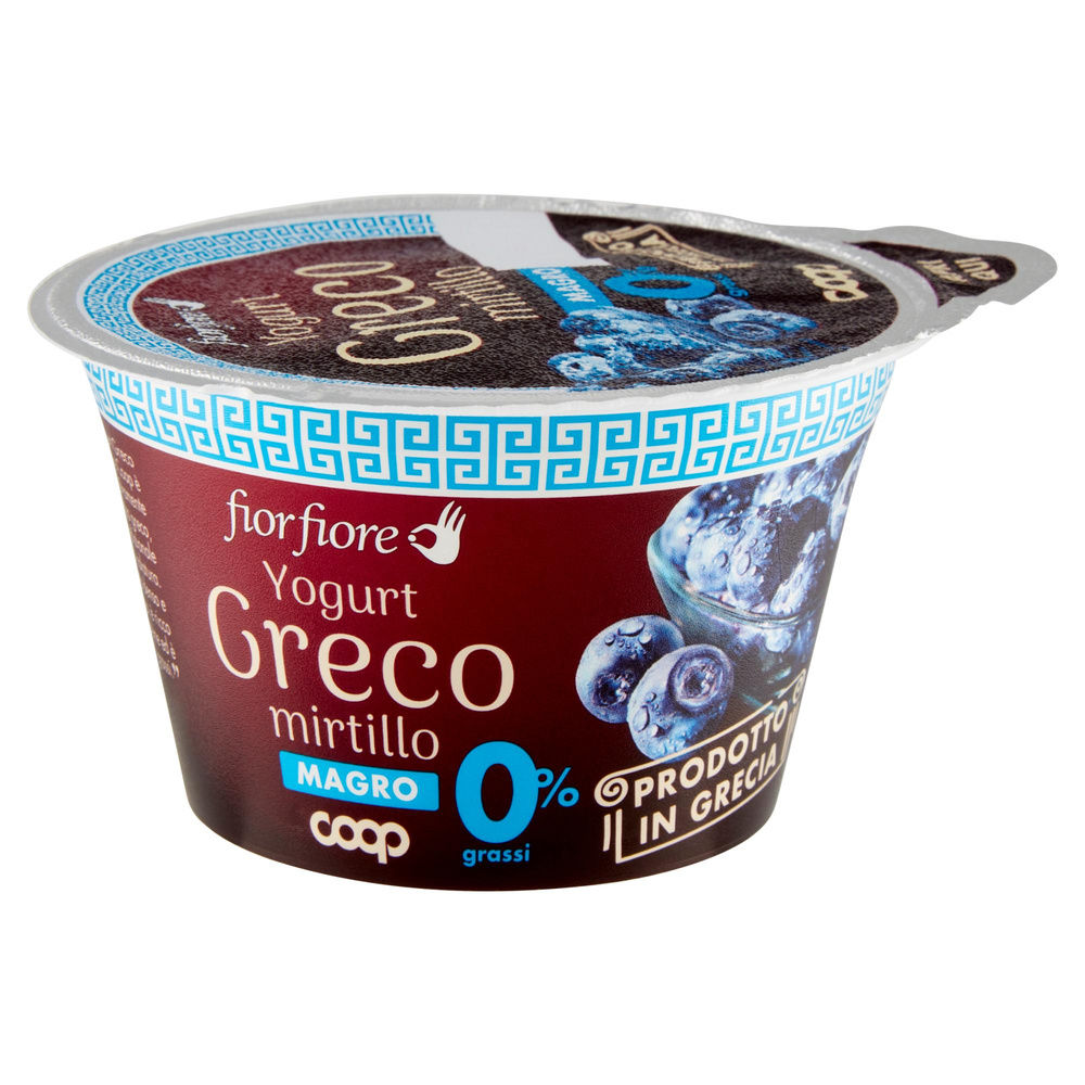 YOGURT GRECO MAGRO MIRTILLO FIOR FIORE COOP 170 G - 6