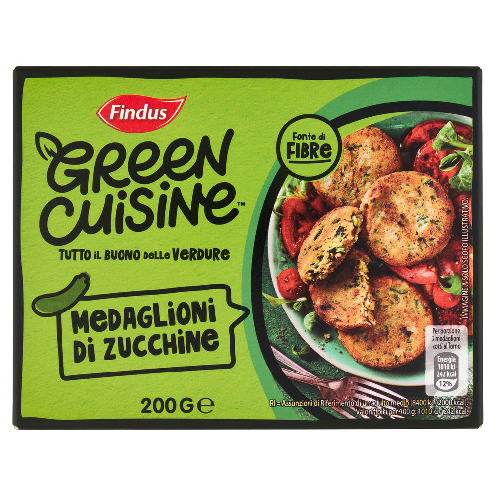 MEDAGLIONI DI ZUCCHINE FINDUS GREEN CUISINE CARTONE G 200 - 0