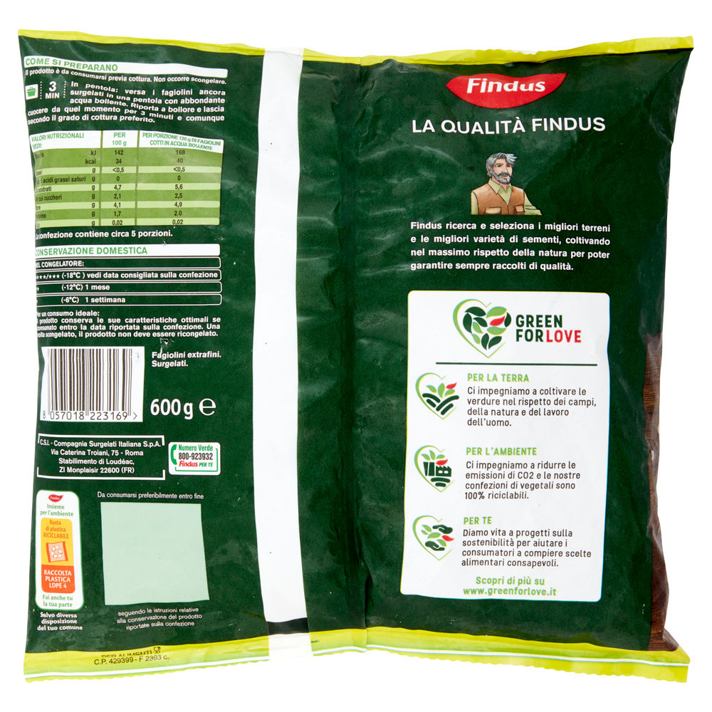 FAGIOLINI PRIMAVERA FINDUS BUSTA G 600 - 1