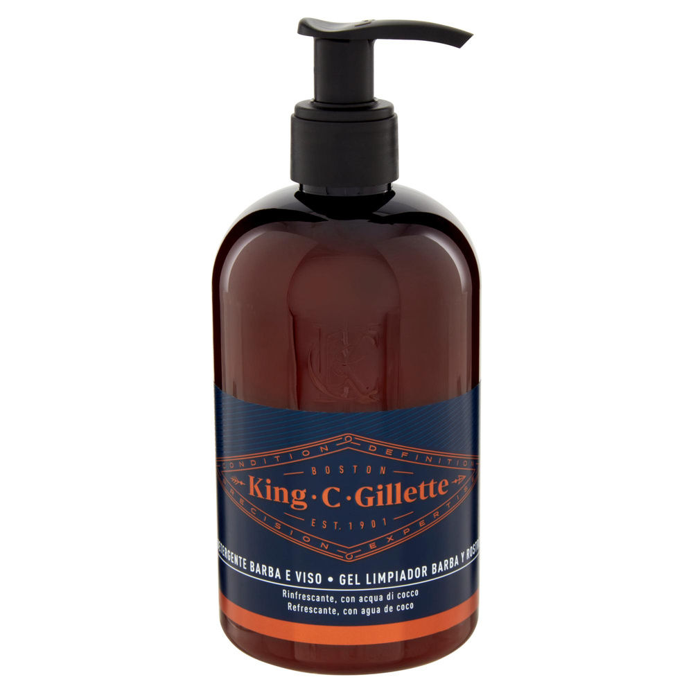 DETERGENTE BARBA E VISO KING C GILLETTE RINFRESCANTE ML 350 - 2