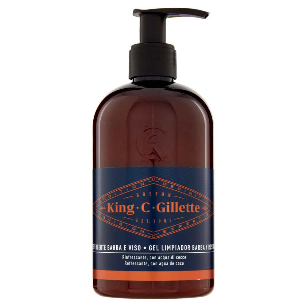DETERGENTE BARBA E VISO KING C GILLETTE RINFRESCANTE ML 350 - 3